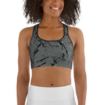 Sports bra Grey Marble